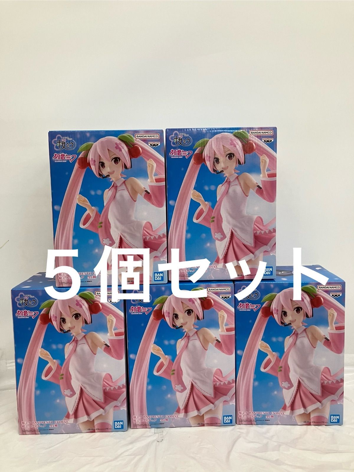 未開封 初音ミク 桜ミク BANPRESTOEVOLVE フィギュア 5個セット LF5619 f107