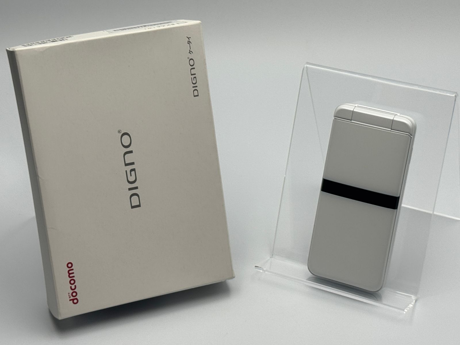 箱付き中古A】DIGNO ケータイ KY-42C ホワイト SIMフリー 白ロム
