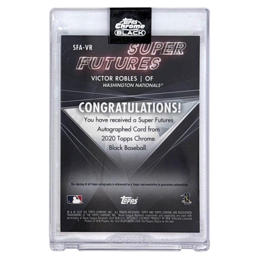 未開封品 TOPPS MLBカード CHROME BLACK VICTOR ROBLES WASHINGTON NATIONALS /50 #SFA-VR 送料無料 中古 IT1 未開封品 TOPPS MLBカード CHROME BLACK VICTOR ROBLES WASHINGTON