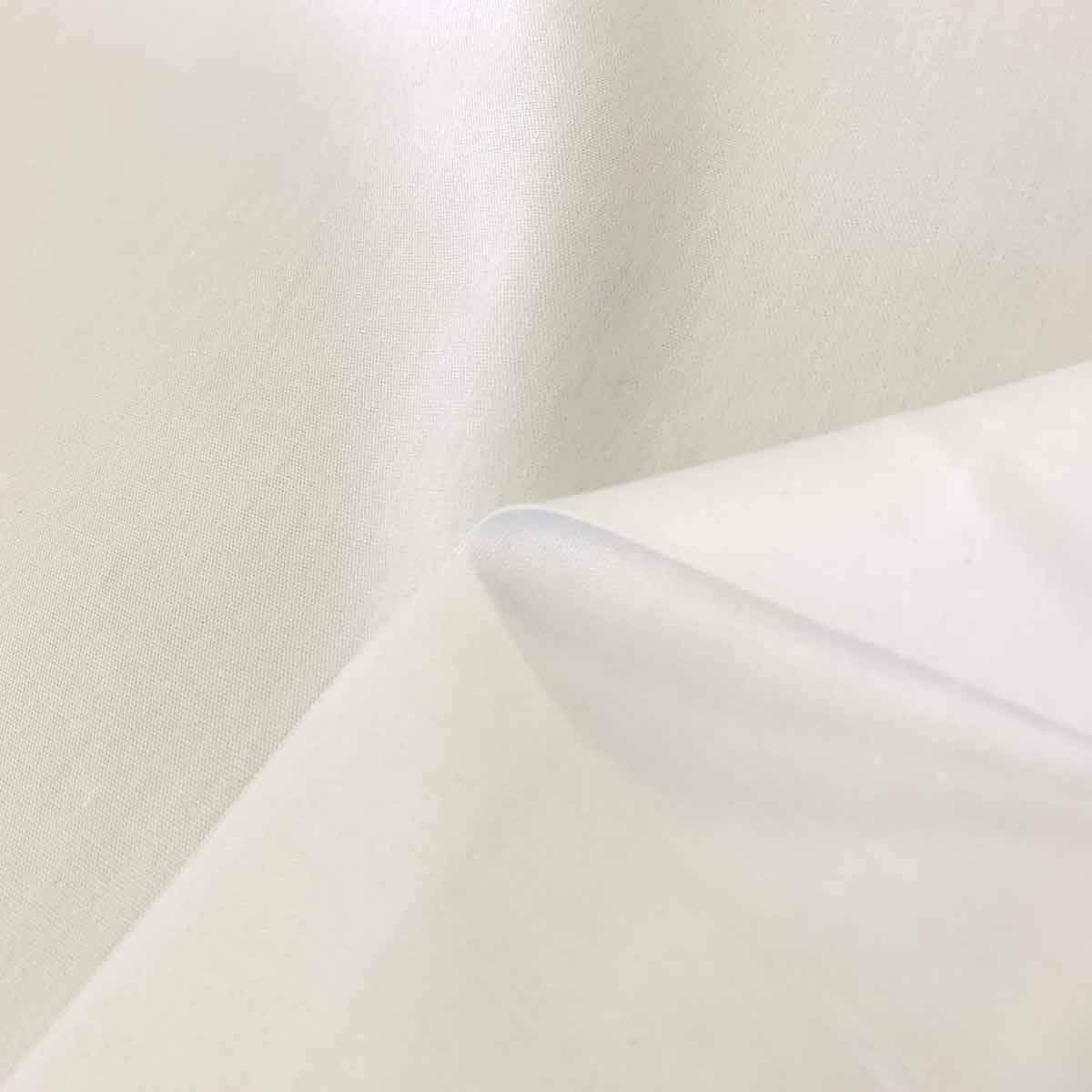 新品 布人倶楽部 日本製 多用途 初心者でも扱いやすい無地オックス 108cm幅 綿100% (ホワイト 5ｍ)