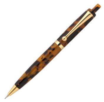 新品 ★大西製作所 アセテート ノック式シャープペン!細軸★ (べっ甲)