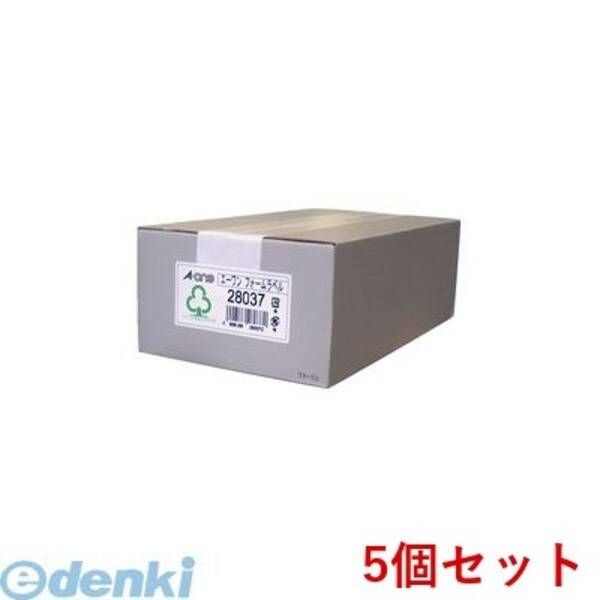 【新品・7営業日以内発送】A-one エーワン 28037×5 【5個入】コンピュータフォームラベル 5．5インチ幅 4面〈コンピュータフォーム荷札〉【沖縄離島販売不可】