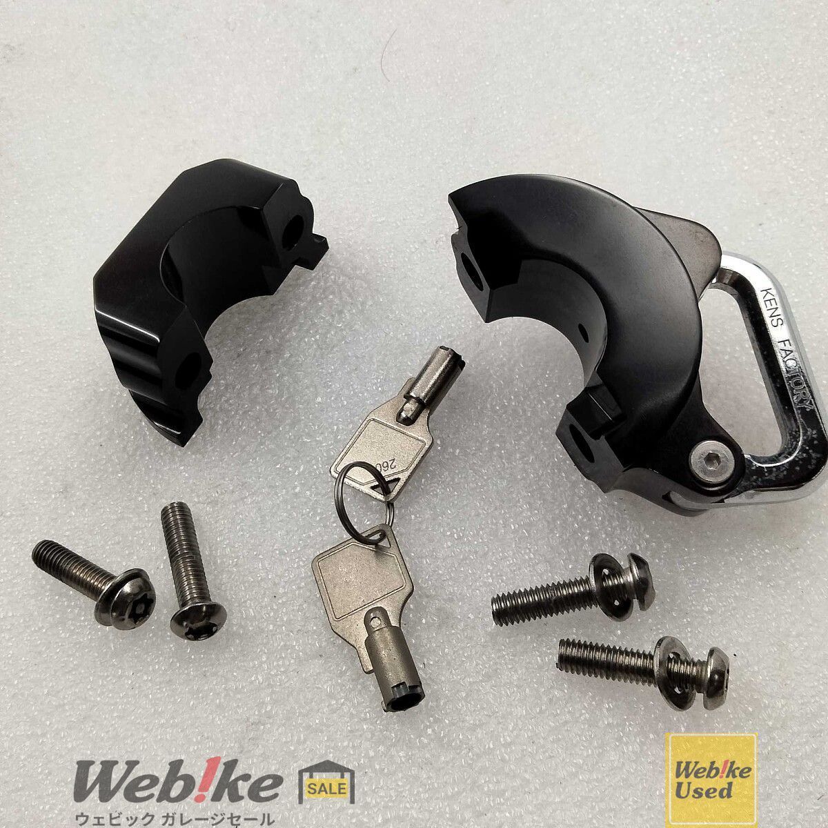 Ken’s factory スポーツスター ハンドルバーパーチクランプヘルメットロック RXBI30266