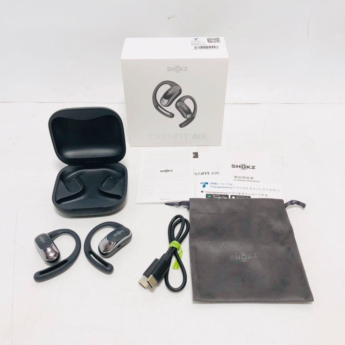 SHOKZ ショックス OPEN FIT AIR ワイヤレスイヤホン - メルカリ