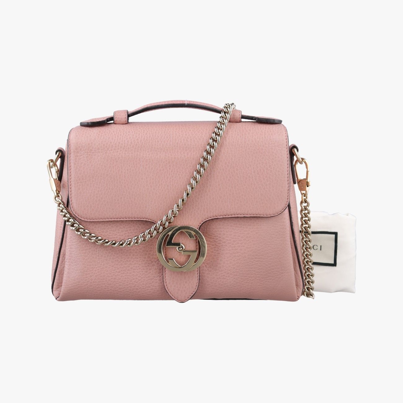 グッチGucciインターロッキングG ピンク レザー 510302 H024683669