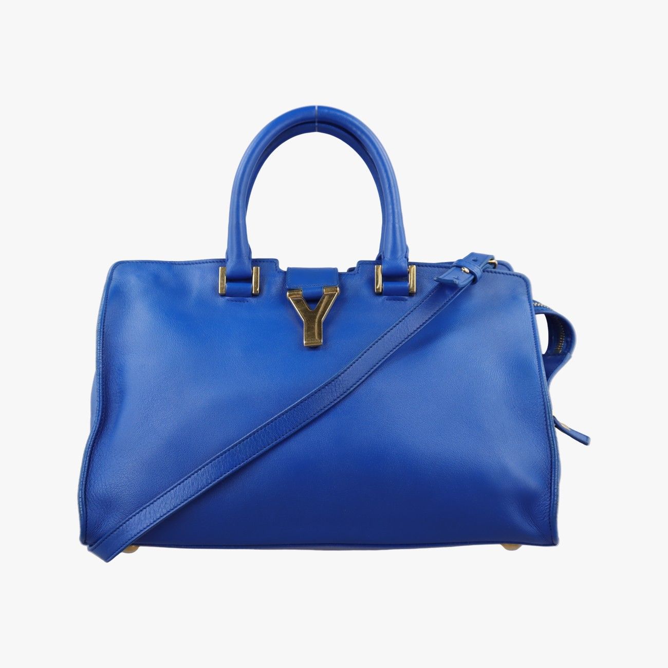 イヴサンローランYves Saint LaurentYライン プチカバス ブルー レザー 311210 CLD311210.0913