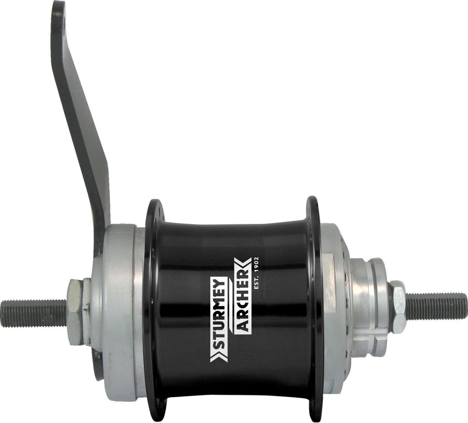 新品 Sturmey-Archer(スターメーアーチャー) S2C キックシフト2段変速 コースターブレーキハブ 32H 取付用パーツ付属 ブラック S2C-BLK-32