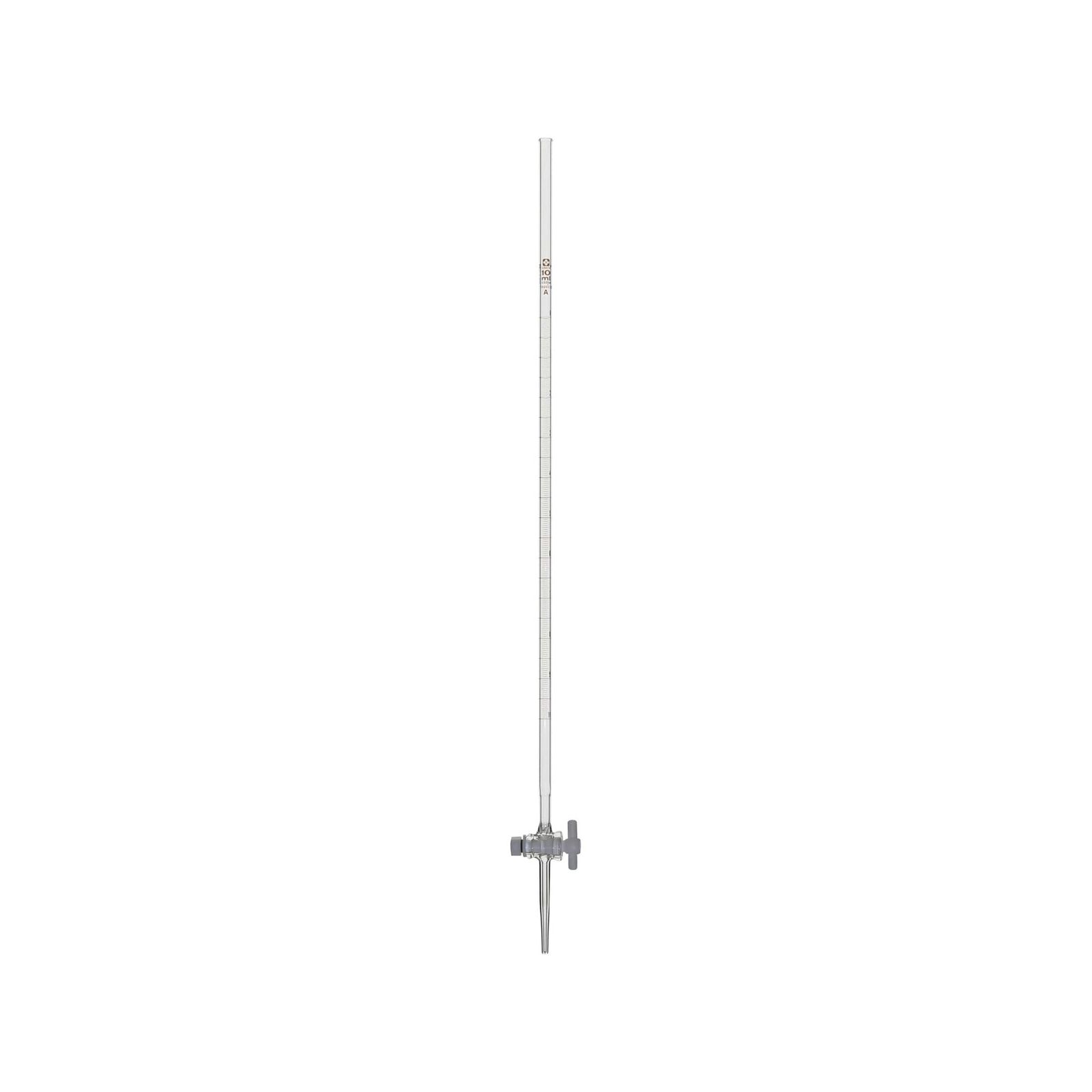 新品 柴田科学 ビュレット スーパーグレード PTFEコック付 透明 10mL (021310-10)