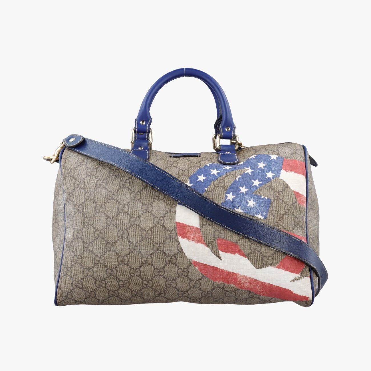 グッチGucciアメリカン フラッグ GGスプリーム マルチカラー PVCコーティングキャンバス 195451 I012997069
