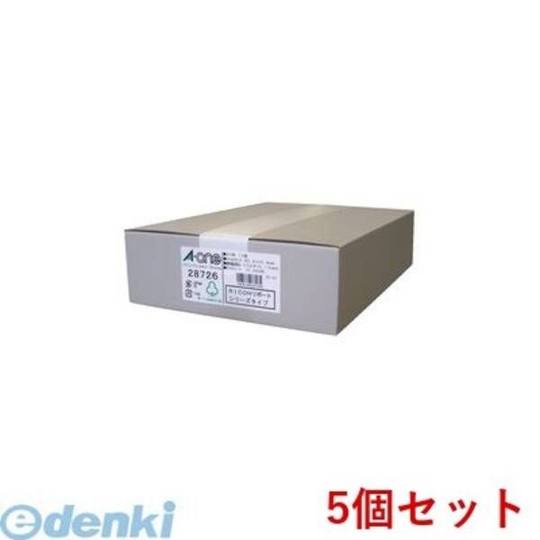 【新品・7営業日以内発送】A-one エーワン 28726×5 【5個入】パソコンプリンタ＆ワープロラベルシール［プリンタ兼用］ RICOHリポート 14面 500シート入【沖縄離島販売不可】 52,030円