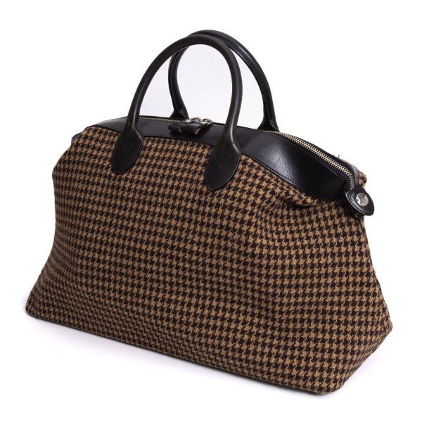 トリココムデギャルソンtricot COMME des GARCONS ハウンドトゥースハンドバッグ 茶黒