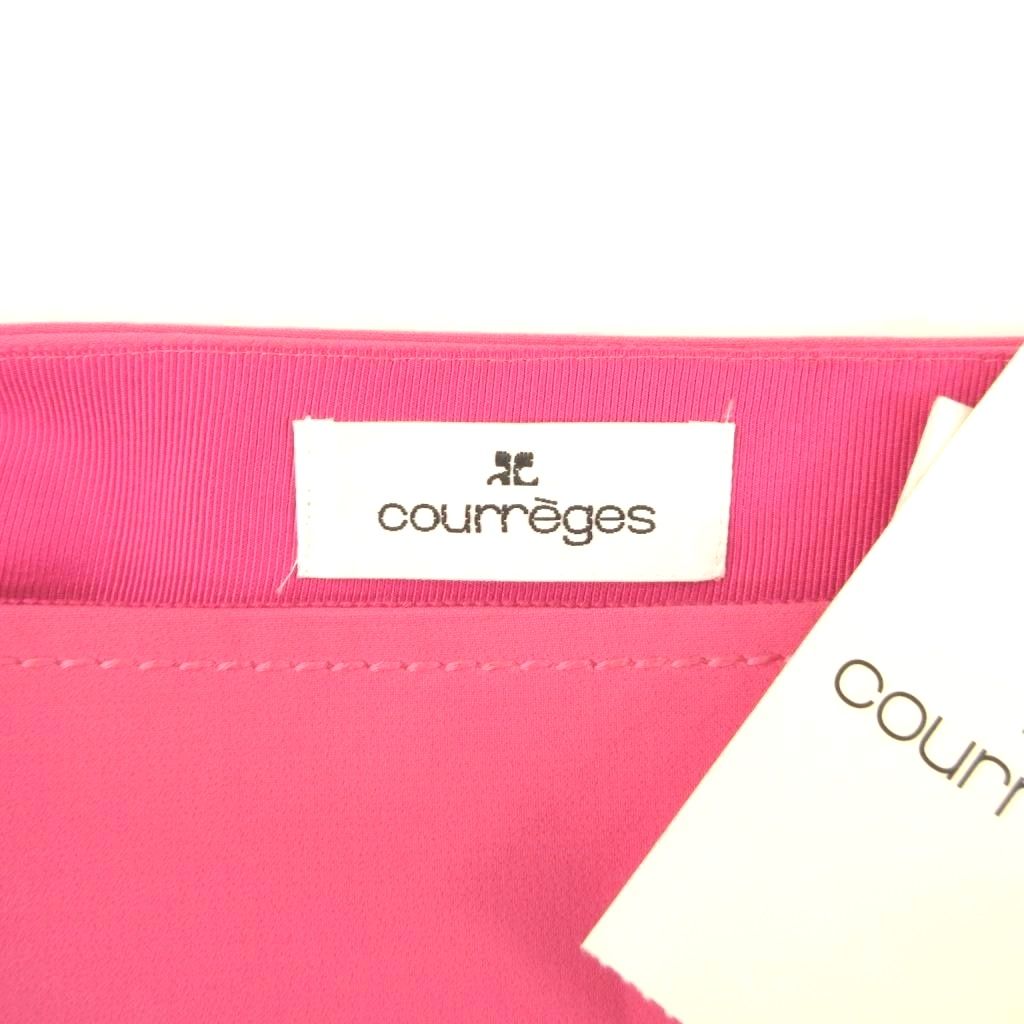 クレージュ courreges タグ付き スカート ミディ丈 タック フレア