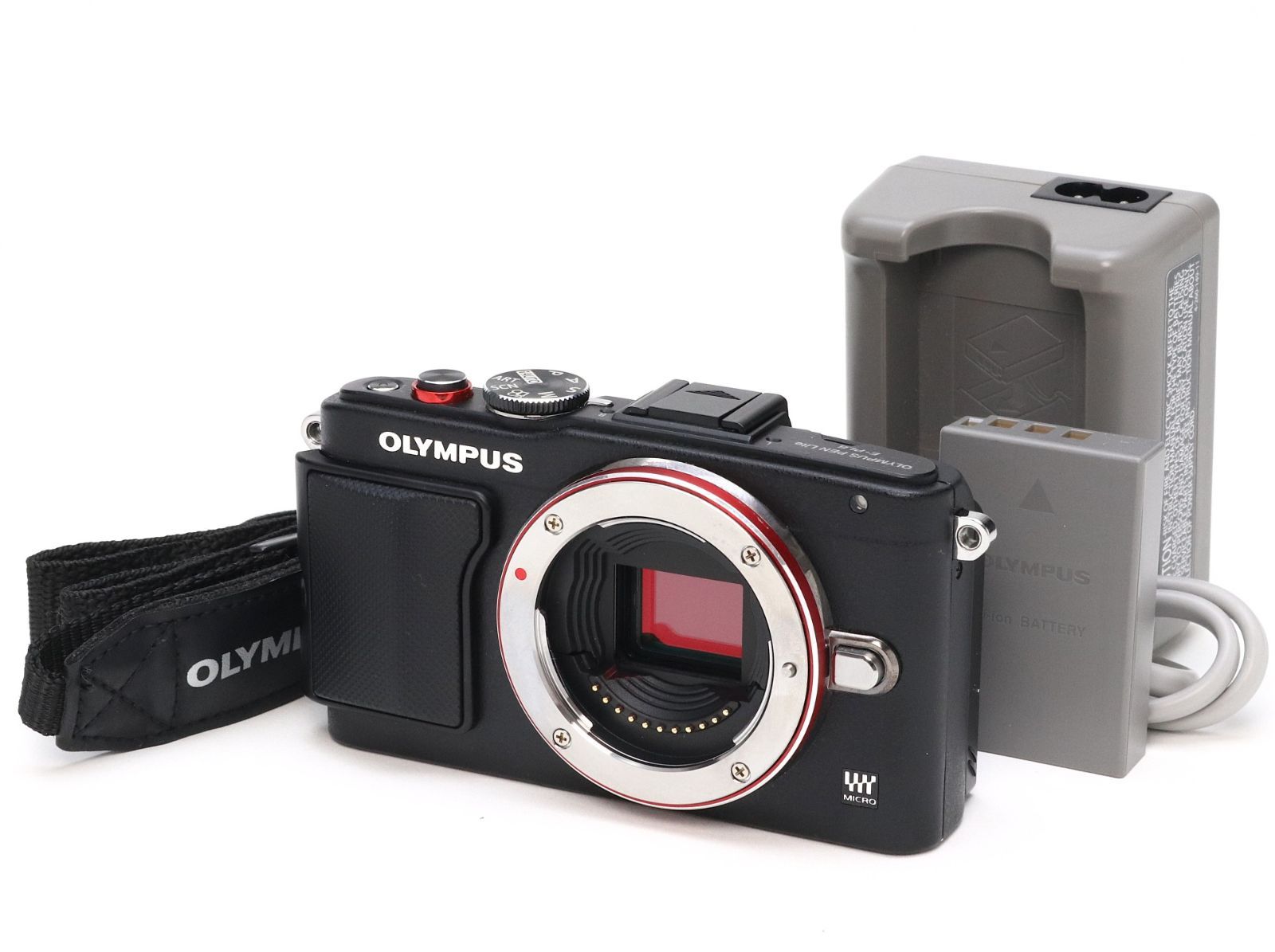 B- (並品) OLYMPUS オリンパス PEN Lite E-PL6 ブラック ボディ