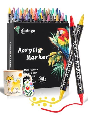 アクリルマーカー 36色 ドット・細字ペン先 水性ペン 無毒無臭 ペイント 防水 速乾 イラスト手帳/プラ板/ガラスに書ける/落書き DIY子供用 大人 プレゼントkoe 837e9e1a