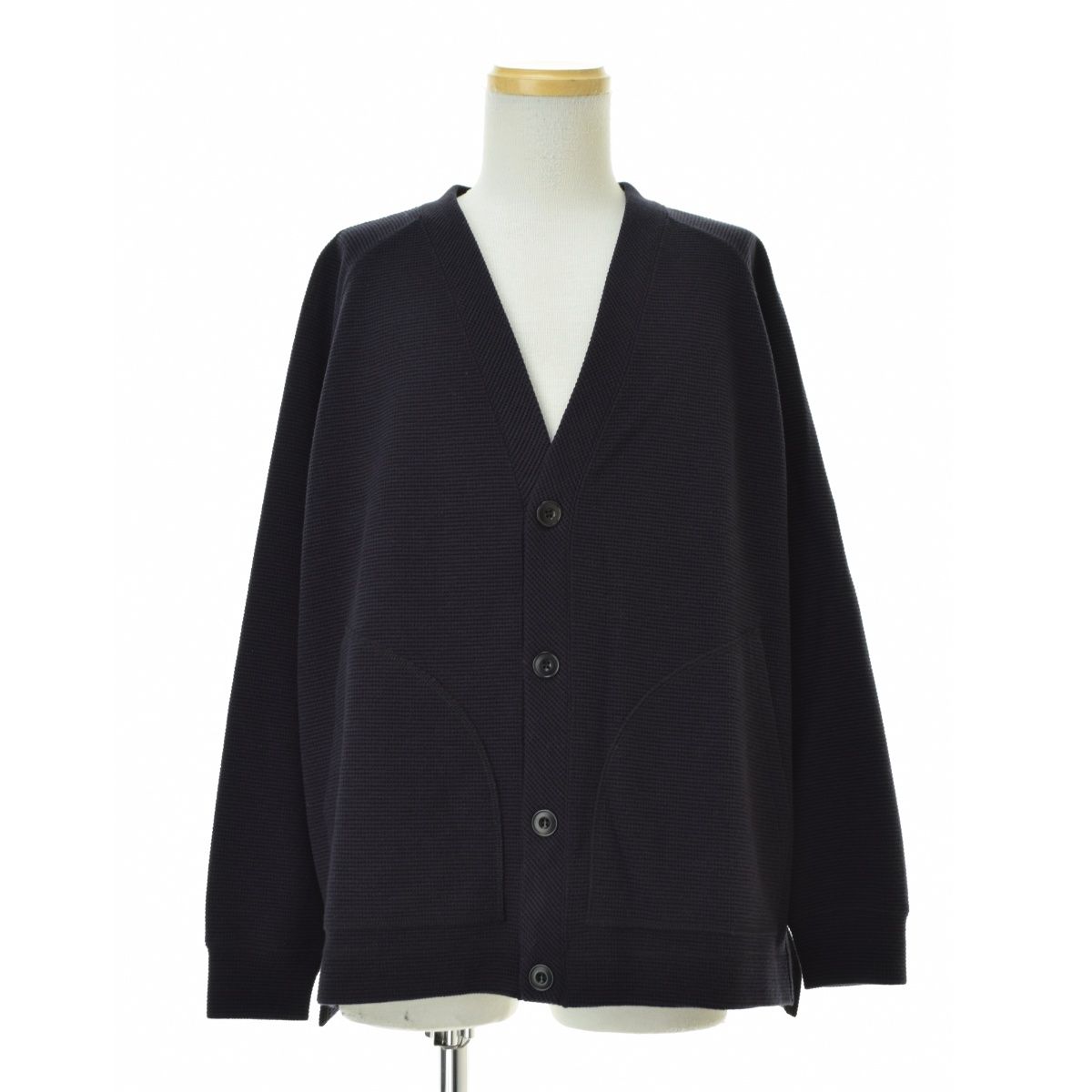 【Curly】243-231012 CLASSIC LIGHT WAFFLE CARDIGAN長袖カーディガン