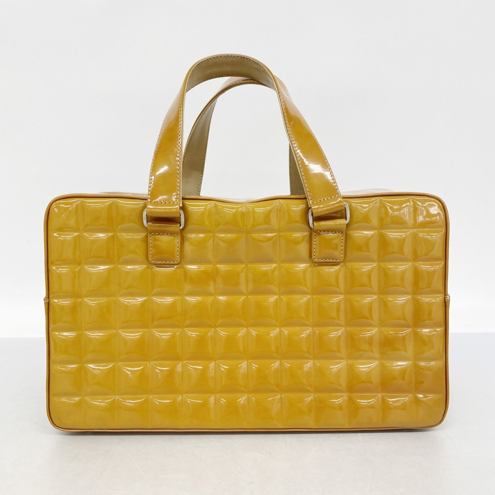 シャネル(Chanel) シャネル ハンドバッグ チョコバー パテントレザー 