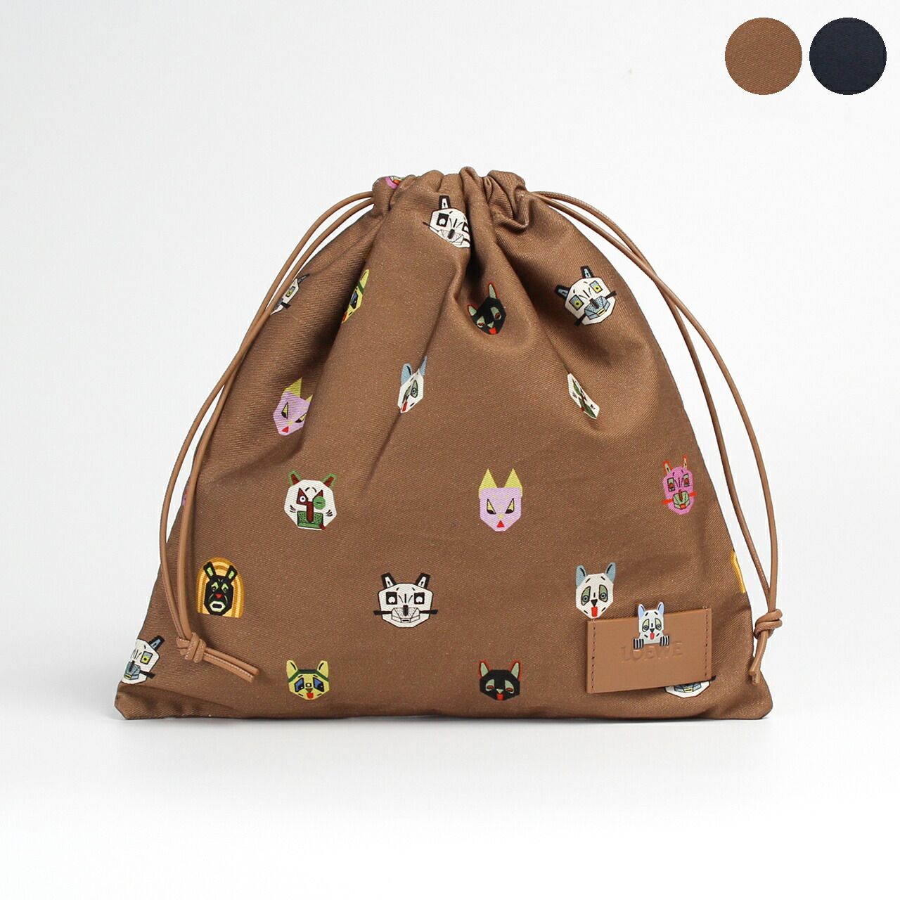 ロエベ LOEWE ポーチ LOEWE x LOUIS WAIN CATS SMALL DRAWSTRING POUCH [ロエベ ルイス・ウェイン コラボ 巾着] レディース C643057X03