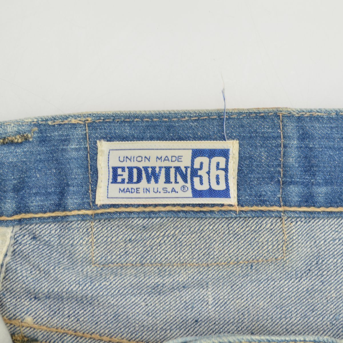 EDWIN】USA製 SCOVILLジップ セルビッチデニムパンツ - メルカリ