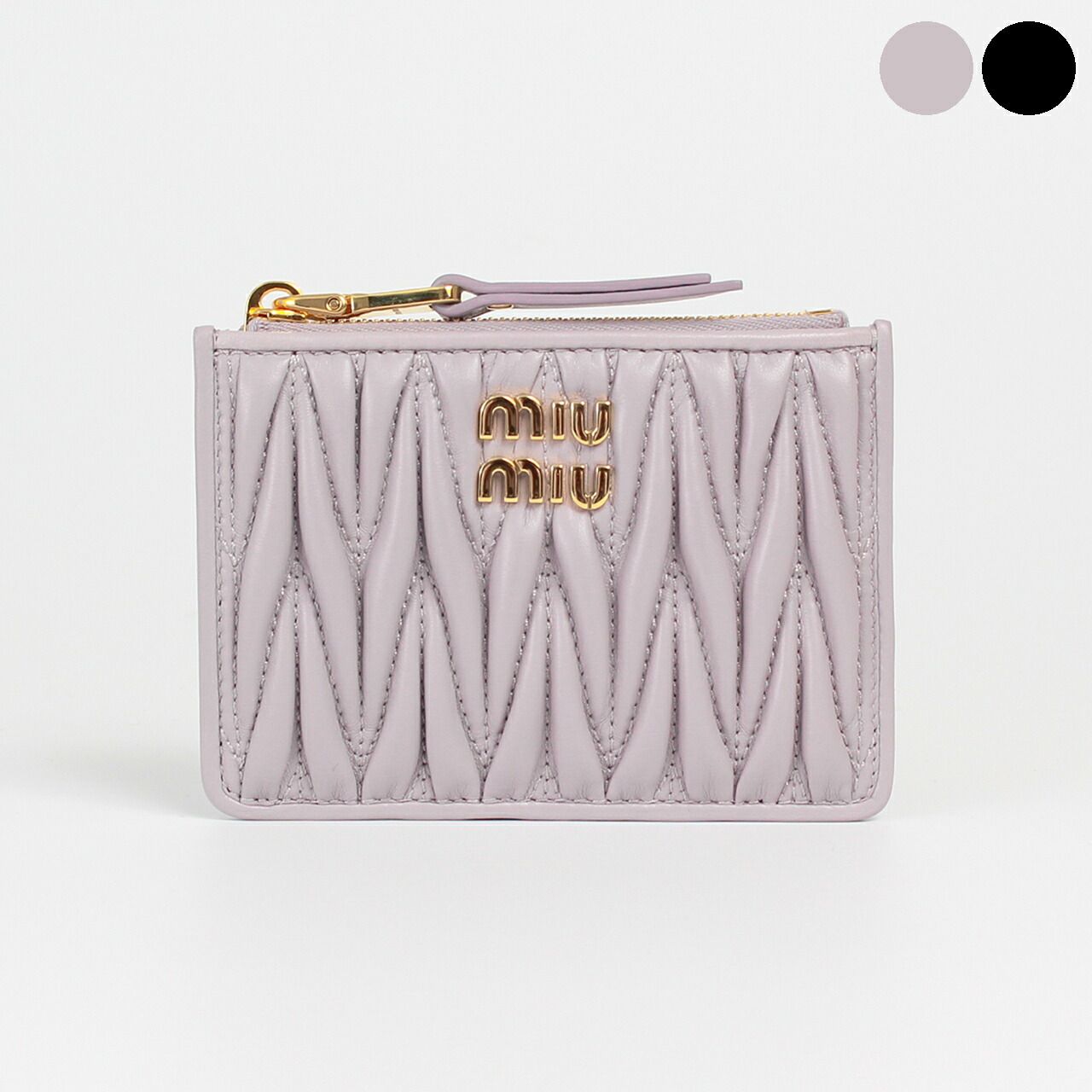 ミュウミュウ MIU MIU 財布 カードケース/コインケース MATELASSE NAPPA LEATHER CARD HOLDER [マテラッセ ナッパレザー カードホルダー] レディース 5MC093 AFPP