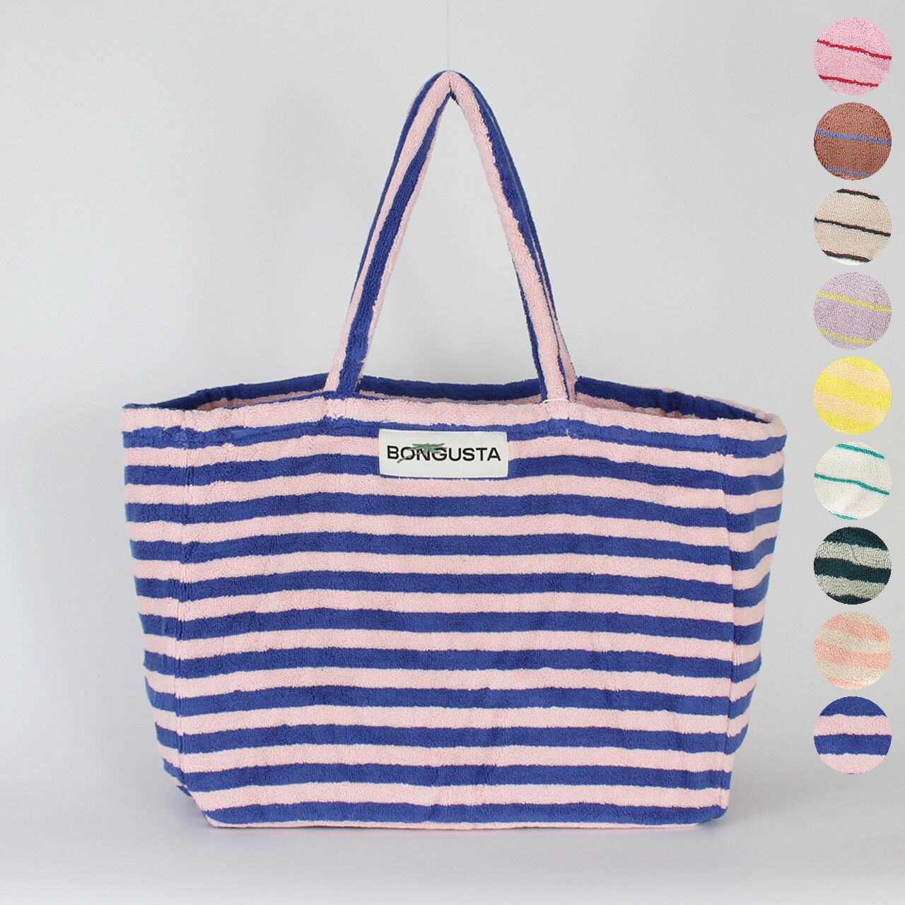ボングスタ BONGUSTA バッグ トートバッグ NARAM WEEKEND BAG [ナラム ボーダーウィークエンドバッグ ストライプ柄] レディース メンズ BON27 100% ORGANIC COTTON【A4】