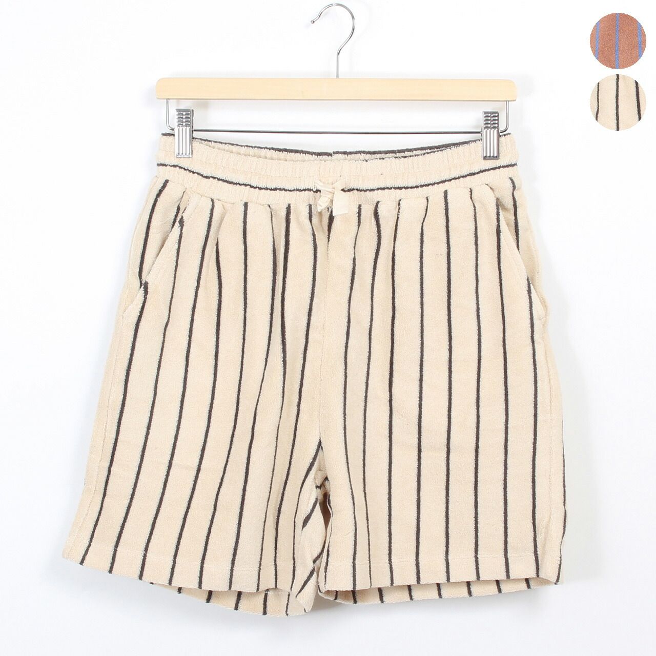 ボングスタ BONGUSTA ショートパンツ NARAM SHORTS [ナラム ボーダーショーツ ストライプ柄] レディース メンズ BON69 100% ORGANIC COTTON