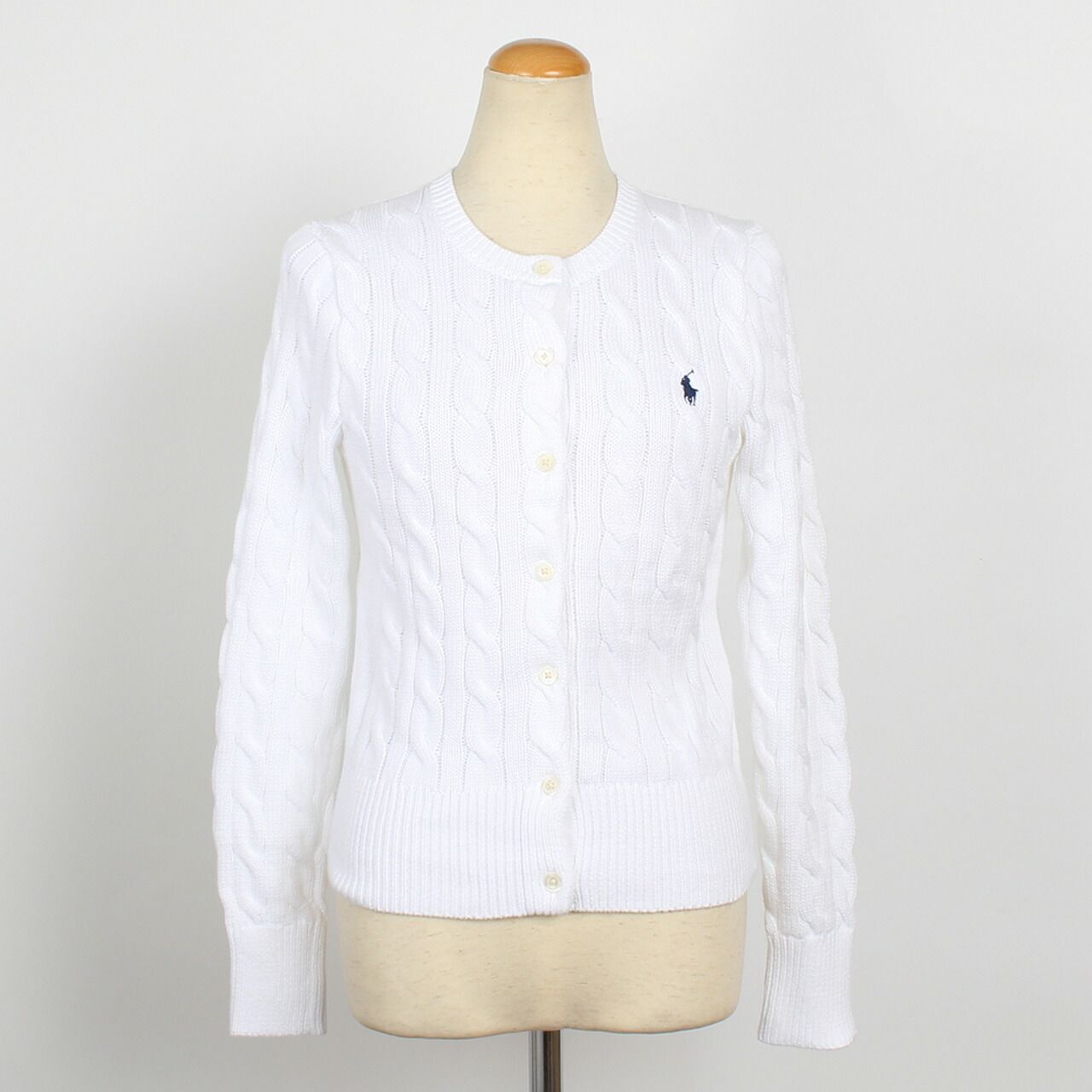 ポロラルフローレン POLO RALPH LAUREN 長袖カーディガン CABLE KNIT CREWNECK CARDIGAN [ケーブル ニット] レディース 211971868