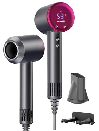 ☆新品☆ドライヤー 大風量 【2026超高速&大風量モデル 風温可視化】 高濃度マイナスイオン ヘアドライヤー 速乾 美髪 1400W 高速ドライヤー 40m/s高風速 4段階温度調節&3段階風量 AIスマート温度制御 温冷風ワンタッチ切替 e4e01f31