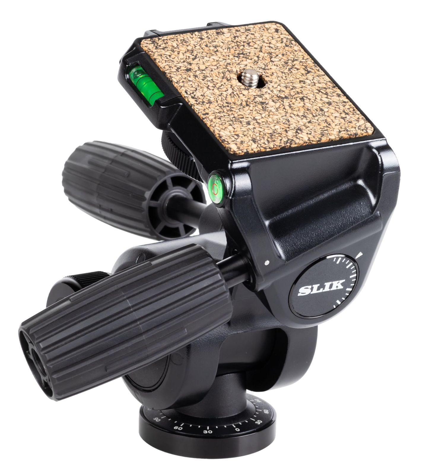 新品 SLIK 3ウェイ雲台 SH-807NS ショートハンドル採用 最大搭載重量7kg 3軸水準器搭載 U3/8インチ三脚取付ネジ 206874