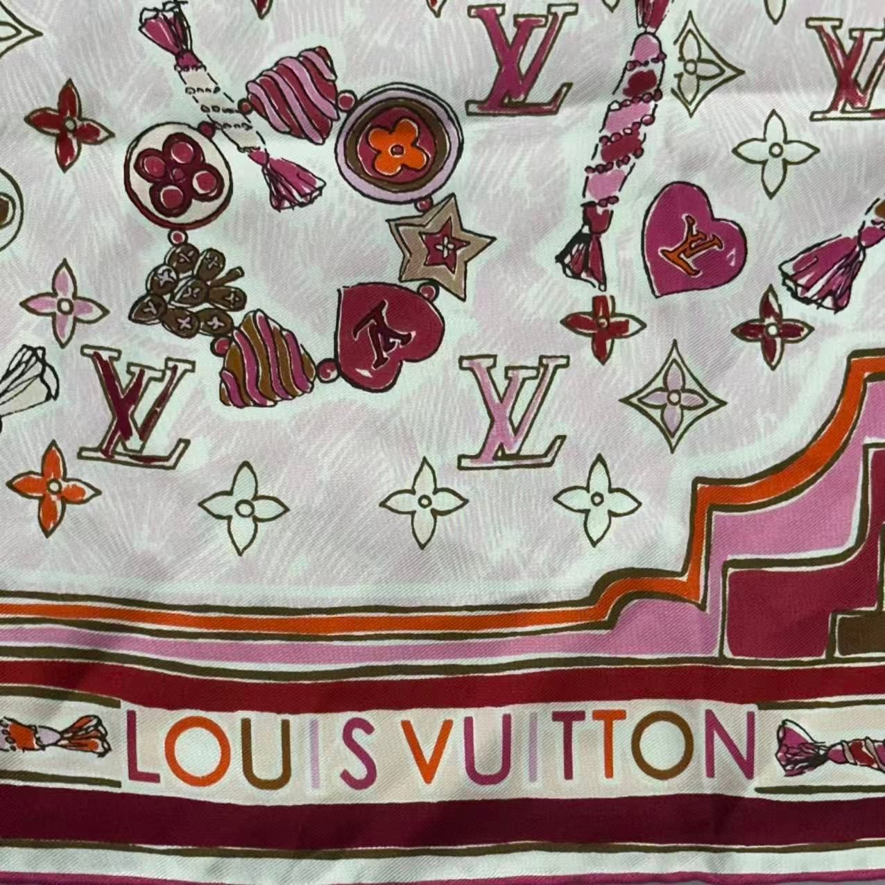 極美品 LOUIS VUITTON ルイ・ヴィトン スカーフ シルク モノグラム