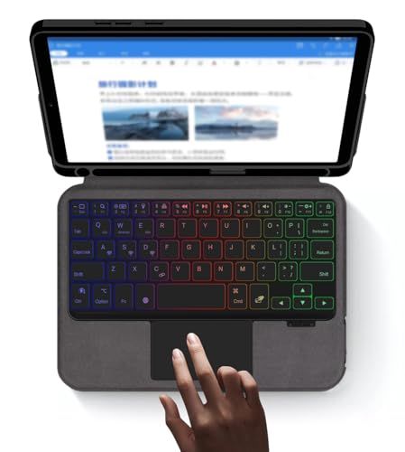 Xiaomi Redmi Pad SE 8.7インチ キーボードケース 一体型 トラックパッド付き バックライト付き シャオミ redmi pad se 8.7 キーボード付き ケース タッチパッド付き ビジネス/