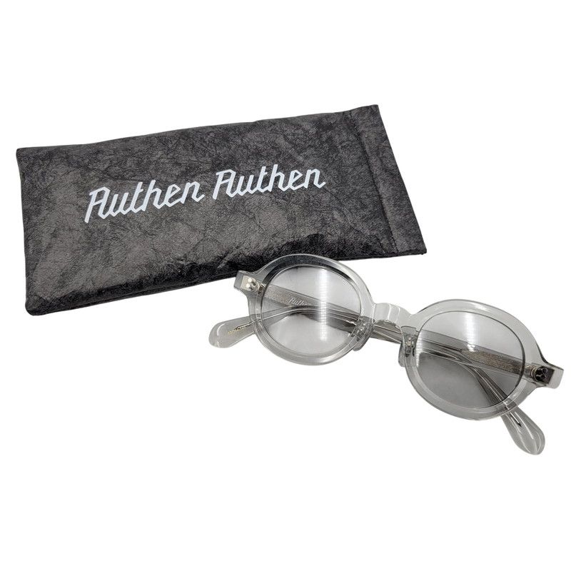 【中古美品】 AUTHEN AUTHEN オーセンオーセン AA54816 ROUND GRAY ラウンド グレー サングラス 【203-260515-cs-06-izu】