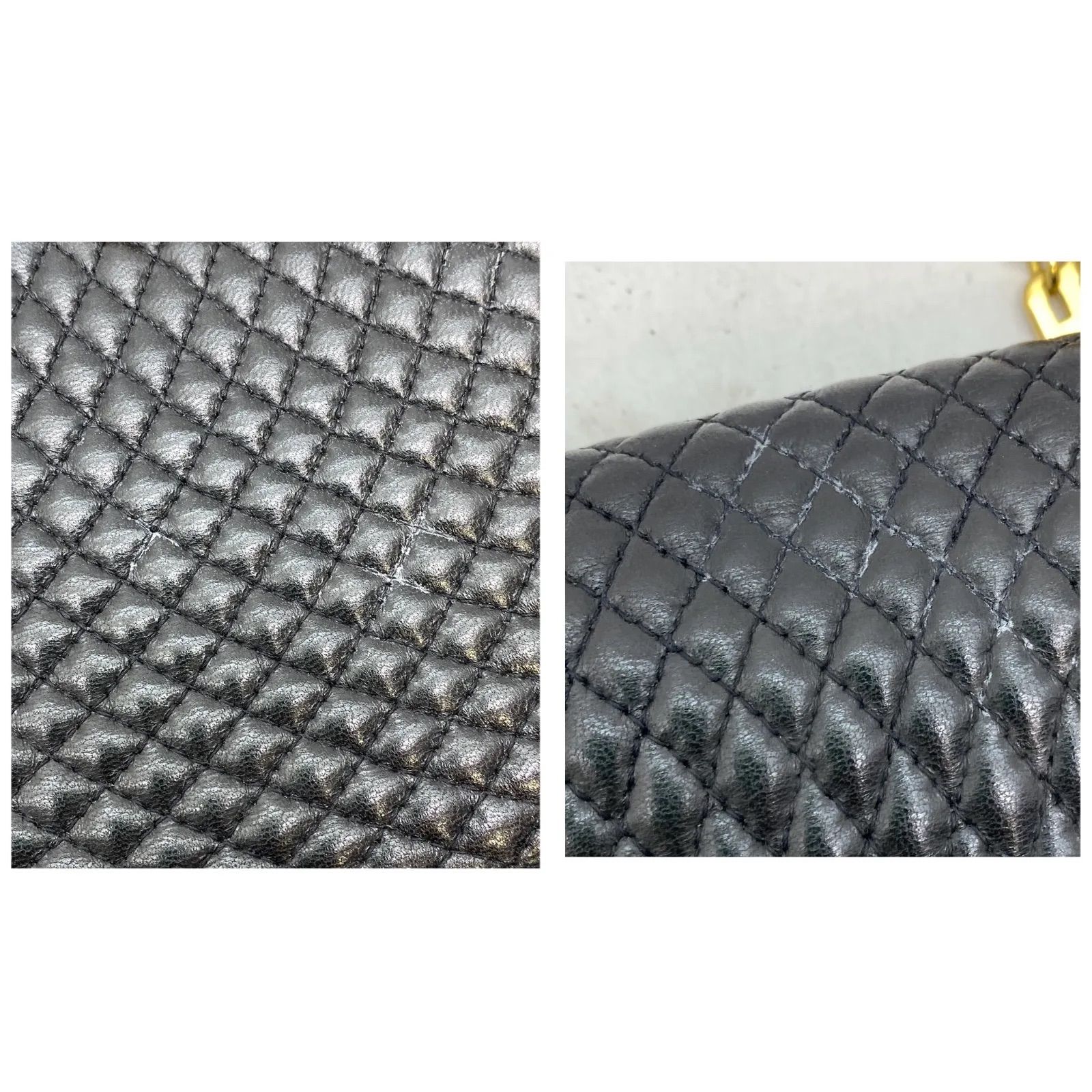 バリー ショルダーバッグ ポシェット キルティングレザー Bロゴ金具 GA406 バリー ショルダーバッグ ポシェット キルティングレザー Bロゴ金具 GA406