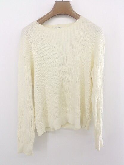 ◇ BEAUTY & YOUTH UNITED ARROWS コットン 100% 長袖 ニット セーター ホワイト系 レディース E 【1303240002278】