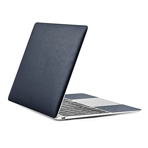 wraplus スキンシール MacBook Neo 13 インチ 2026 対応 [ネイビーブラッシュメタル] カバー ケース フィルム エコ包装版 shu ebf5404e
