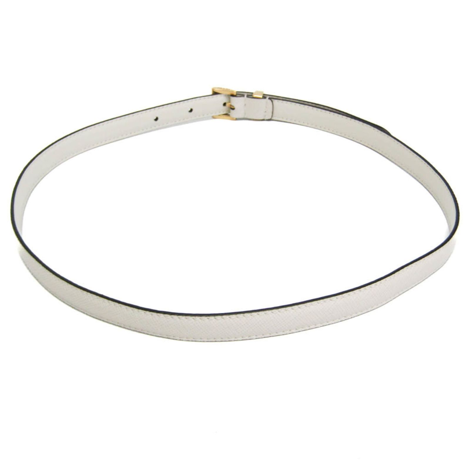 プラダ(Prada) サフィアーノ SAFFIANO トライアングル 1CC499 レディース レザー スタンダードベルト ホワイト 70