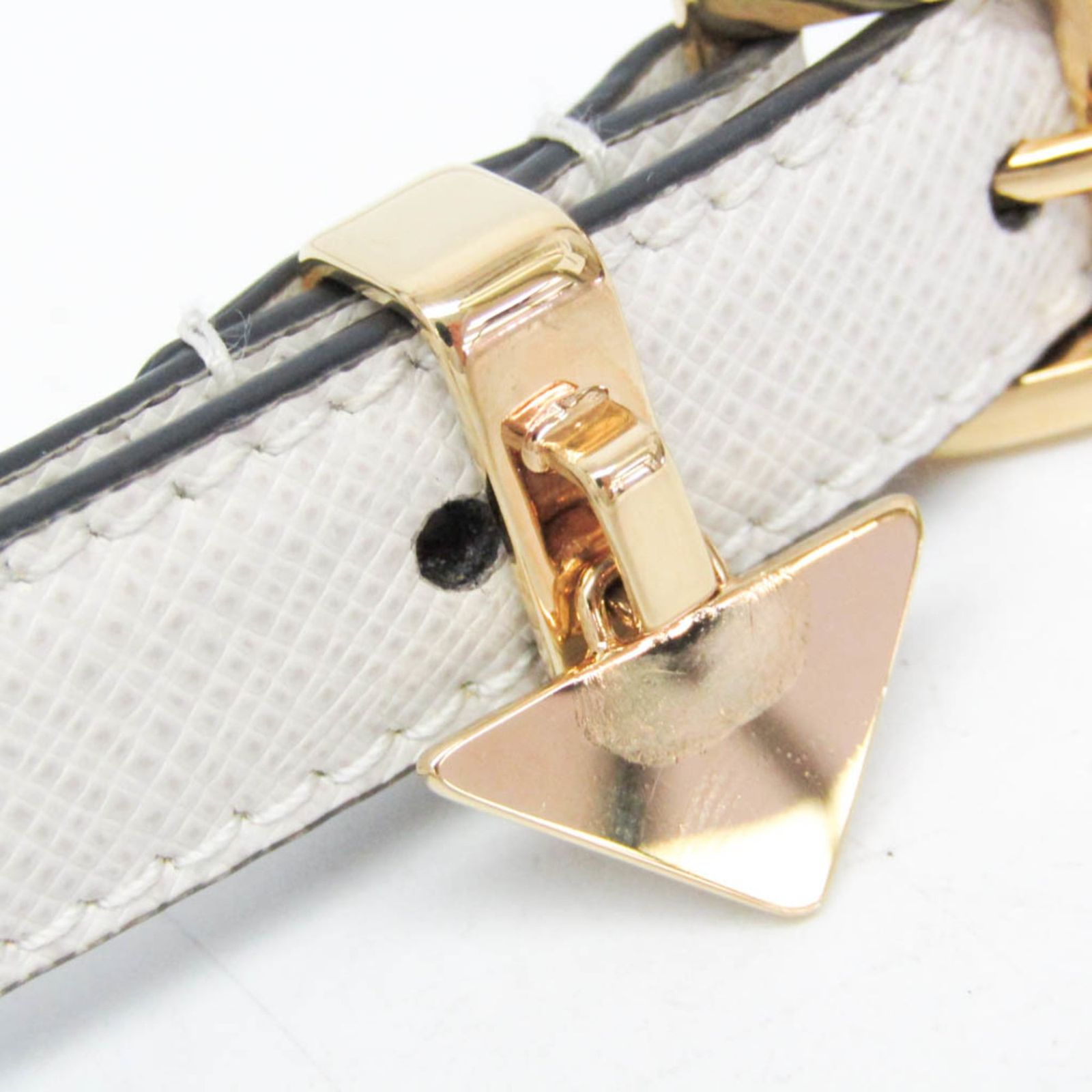 プラダ(Prada) サフィアーノ SAFFIANO トライアングル 1CC499 レディース レザー スタンダードベルト ホワイト 70