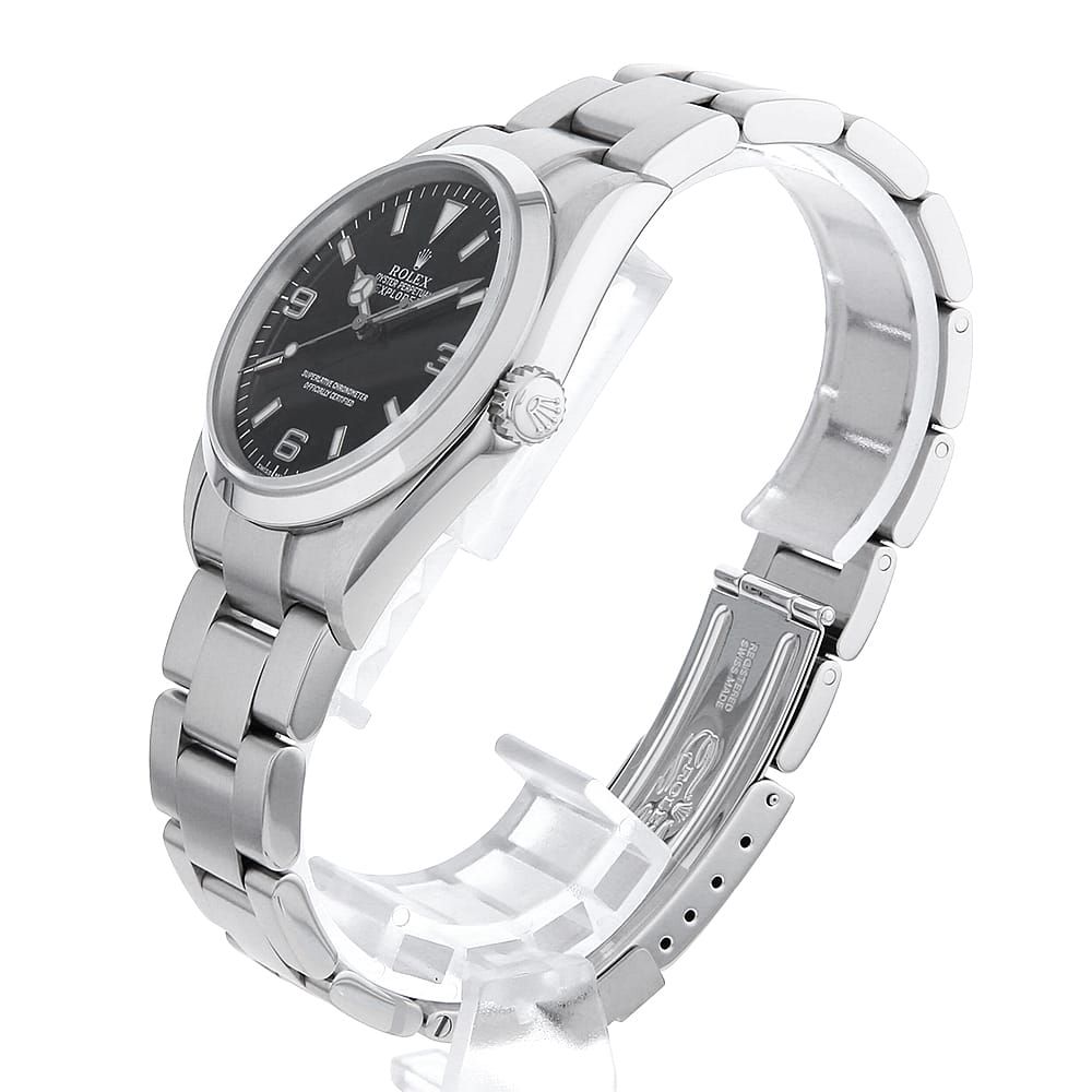 ロレックス エクスプローラーI 114270 ブラック P番 中古 メンズ ロレックス エクスプローラーI 114270 ブラック P番 中古 メンズ