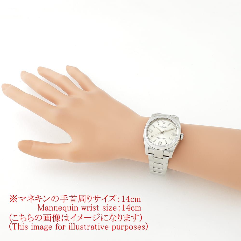 ロレックス オイスターパーペチュアル 116000 シルバー 369ホワイトバー M番 中古 メンズ