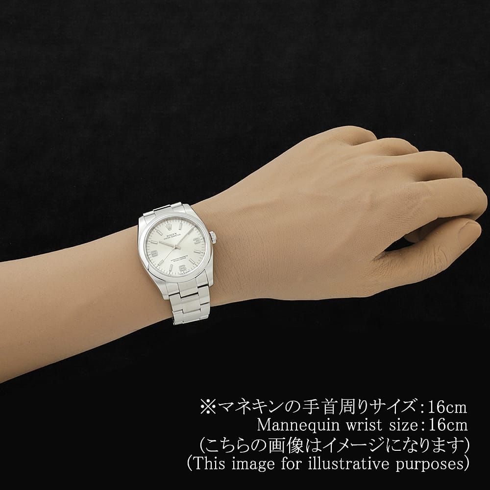 ロレックス オイスターパーペチュアル 116000 シルバー 369ホワイトバー M番 中古 メンズ