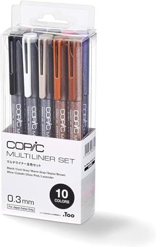 コピック(COPIC) Too マルチライナー全色セット (0.3)pms