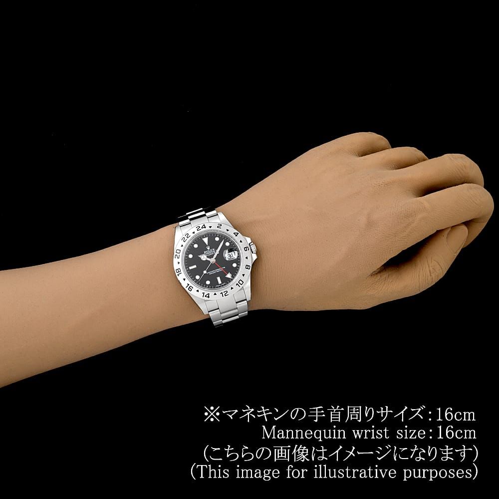 ロレックス エクスプローラーII 16570 ブラック U番 中古 メンズ ロレックス エクスプローラーII 16570 ブラック U番 中古 メンズ