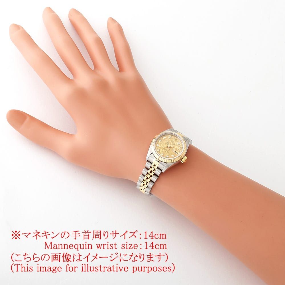 ロレックス デイトジャスト 10Pダイヤ 79173G シャンパン 彫りコンピューター P番 中古 レディース ロレックス デイトジャスト 10Pダイヤ 79173G シャンパン 彫りコンピューター P番 中古 レディース