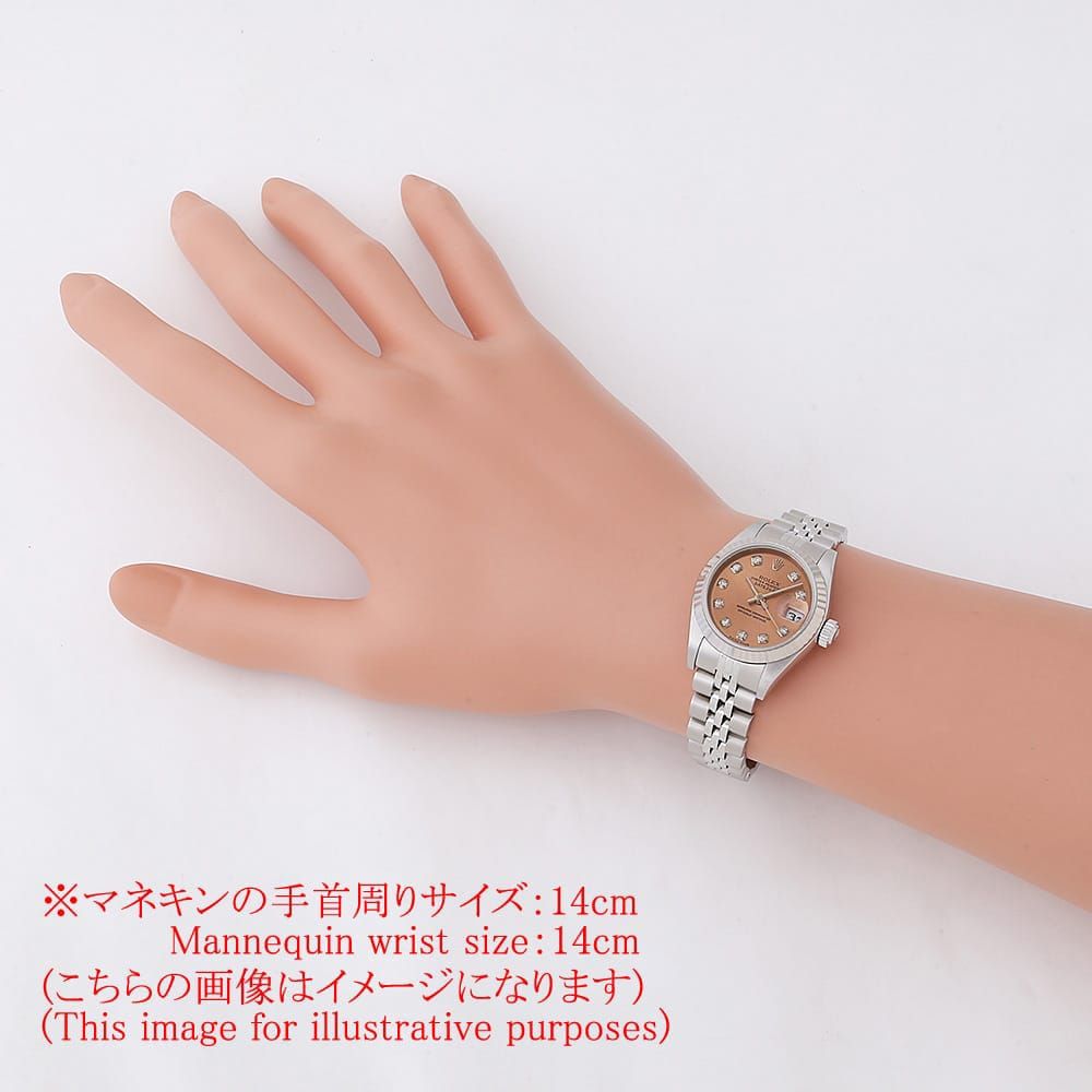 ロレックス デイトジャスト 10Pダイヤ 79174G ピンク A番 中古 レディース ロレックス デイトジャスト 10Pダイヤ 79174G ピンク A番 中古 レディース
