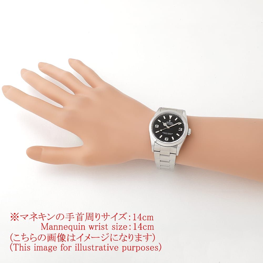 ロレックス エクスプローラーI 14270 ブラック オールトリチウム U番 中古 メンズ