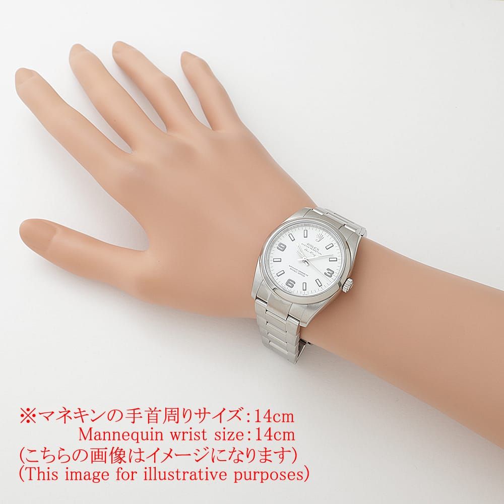 ロレックス エアキング 114200 ホワイト 369ホワイトバー M番 中古 メンズ ロレックス エアキング 114200 ホワイト 369ホワイトバー M番 中古 メンズ