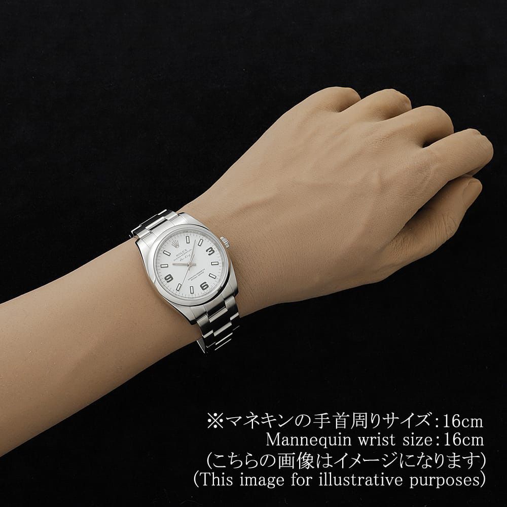 ロレックス エアキング 114200 ホワイト 369ホワイトバー M番 中古 メンズ ロレックス エアキング 114200 ホワイト 369ホワイトバー M番 中古 メンズ