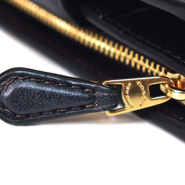 コーチ 財布 COACH コーティングキャンバス レザー シグネチャー ラブド ミディアム コーナー ジップ ウォレット 二つ折り財布 ブラウン CEC28