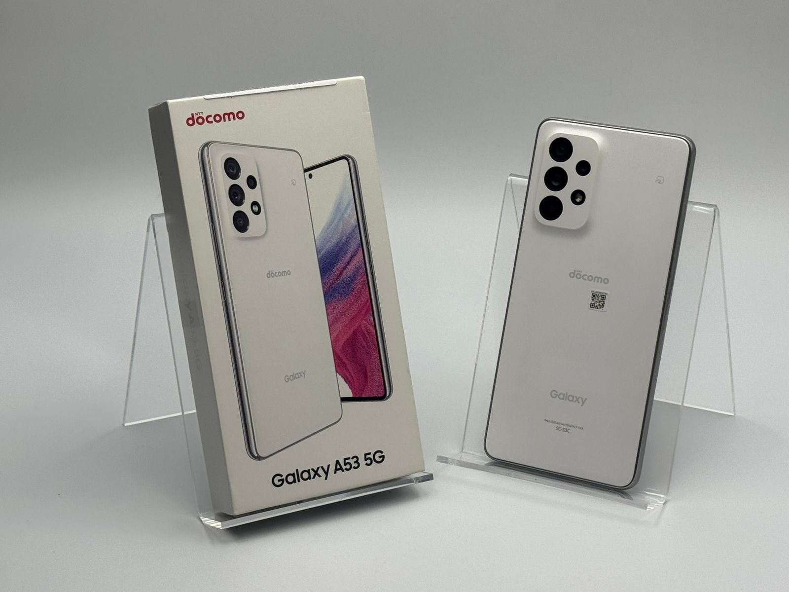 【箱付き中古B】Galaxy A53 5G SC-53C オーサムホワイト SIMフリー 白ロム