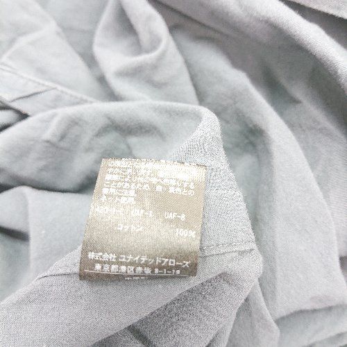 ◇ BEAUTY&YOUTH フロントボタン くすみカラー 胸ポケット シャツ 長袖 ロング ワンピース サイズS ブルー系 レディース E 【1306260048318】 ◇ BEAUTY&YOUTH フロントボタン くすみカラー 胸ポケット シャツ 長袖 ロング ワンピース サイズS ブルー系 レディース E 【1306260048318】