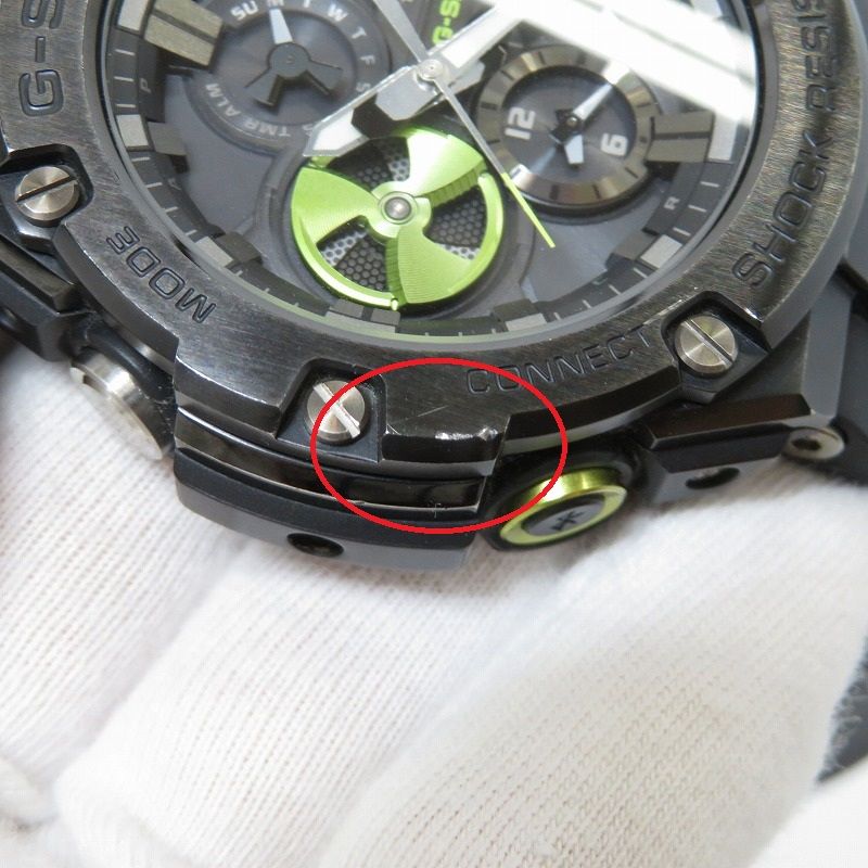 【瀬戸大橋店】 中古 G-SHOCK | ジーショック 腕時計 アナデジソーラー G-STEEL/GST-B100 Series GST-B100B-1A3JF ブラック 【131】